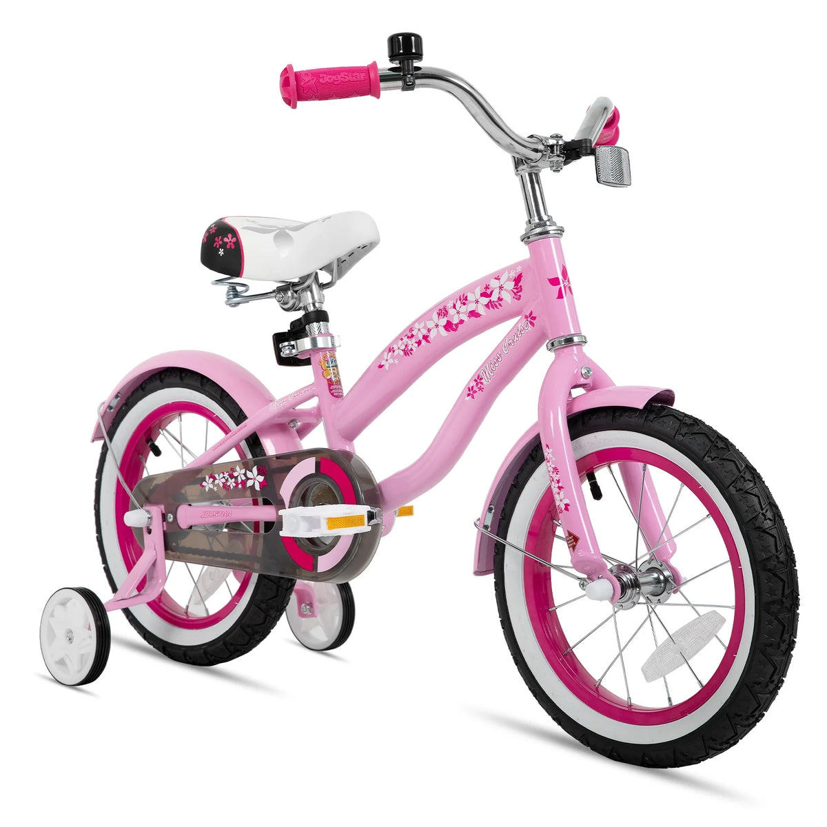12 14 16 Kids Cruiser Bike with Training Wheels, Green Z461
