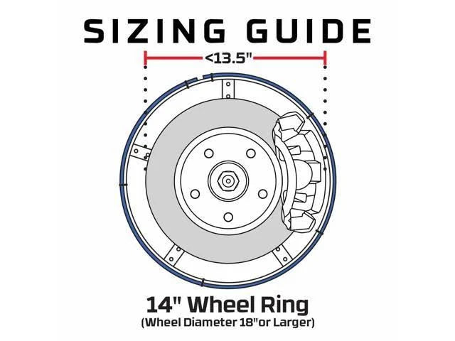 4pc 14x22 LED Wheel Ring Light Kit N811773