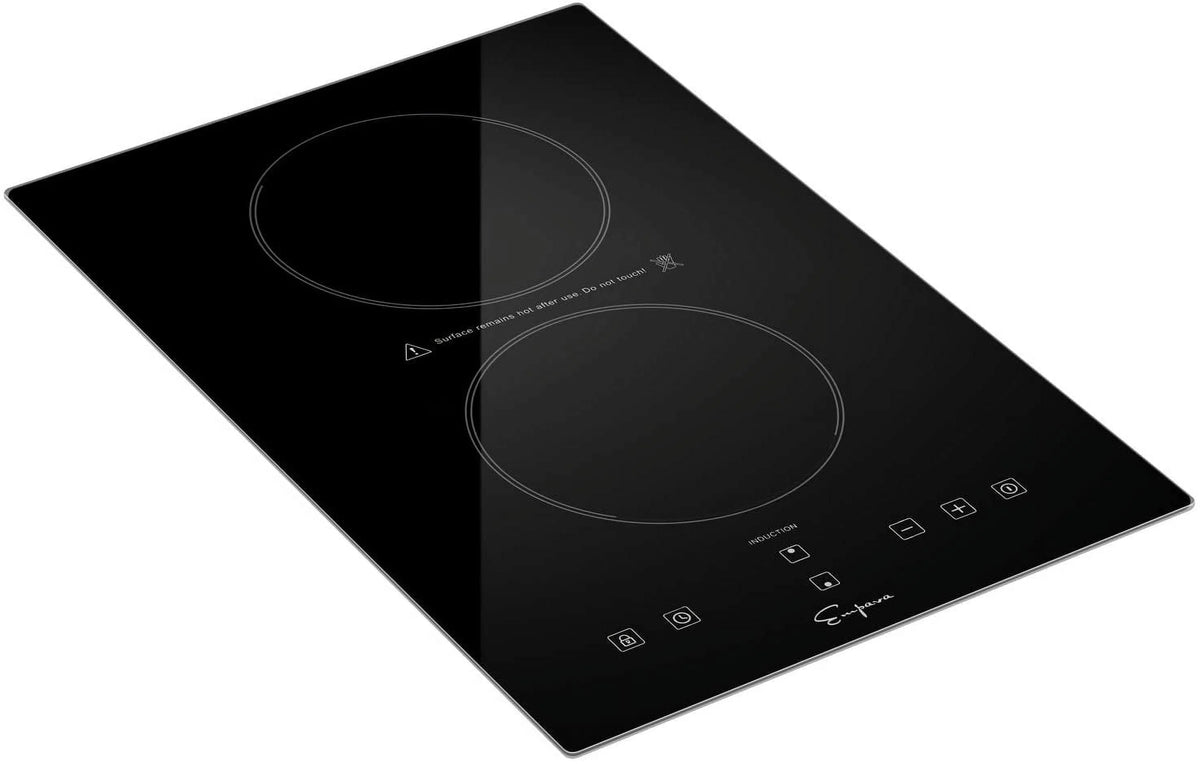 Electric Induction Cooktop with 2 Burners Black 12 Inch K9325