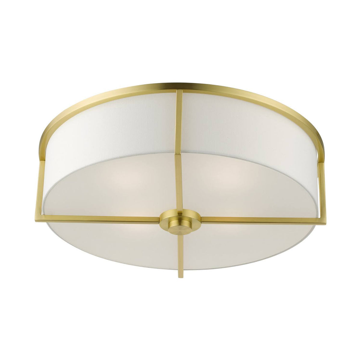 Semi-Flush Mount Satin Brass Light H8804
