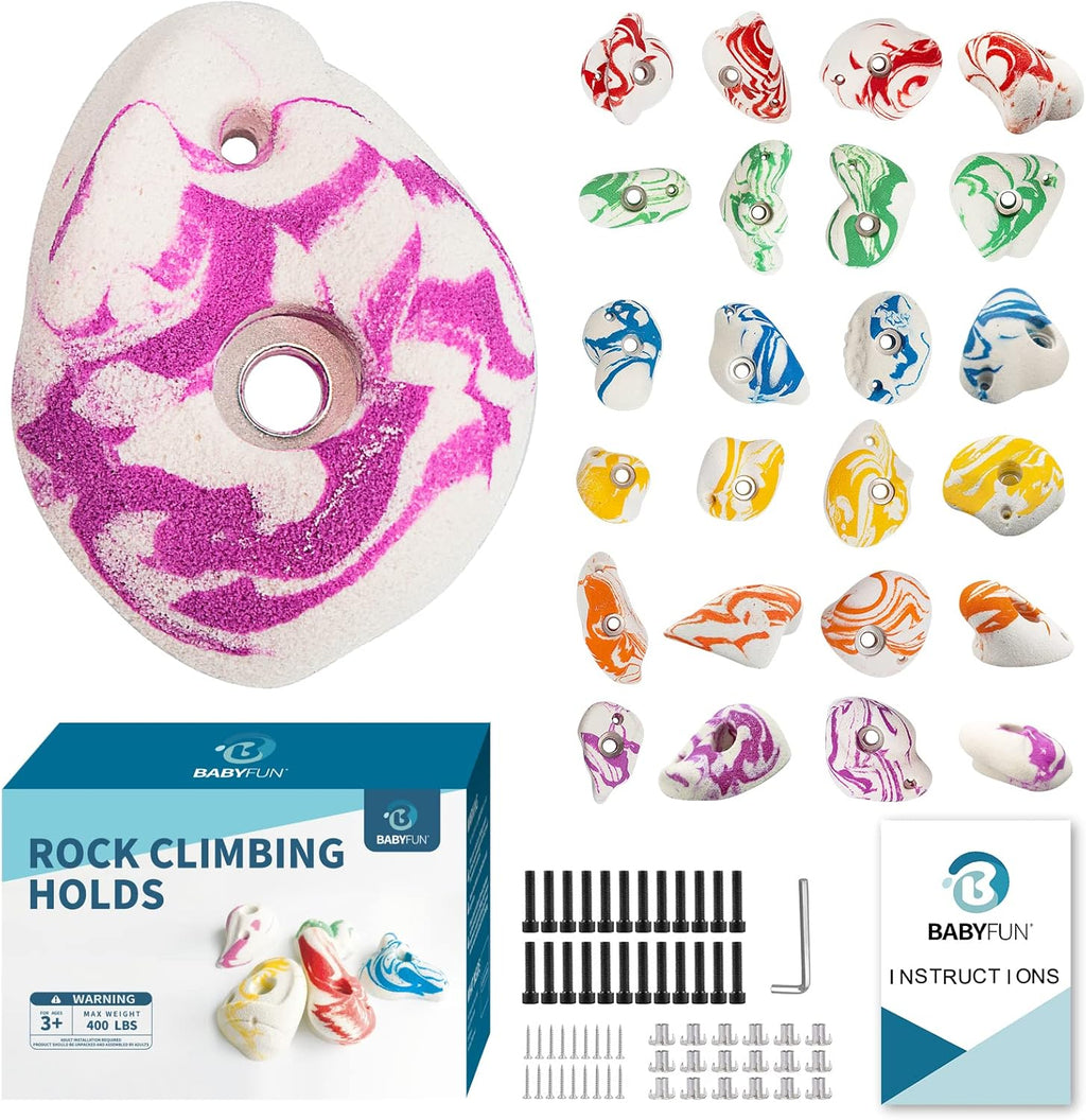Large Rock Climbing Holds with Mounting Hardware Y871