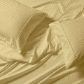 Gold Cotton Blend 3PC Twin Extra Long XL Bed Sheets Set P261